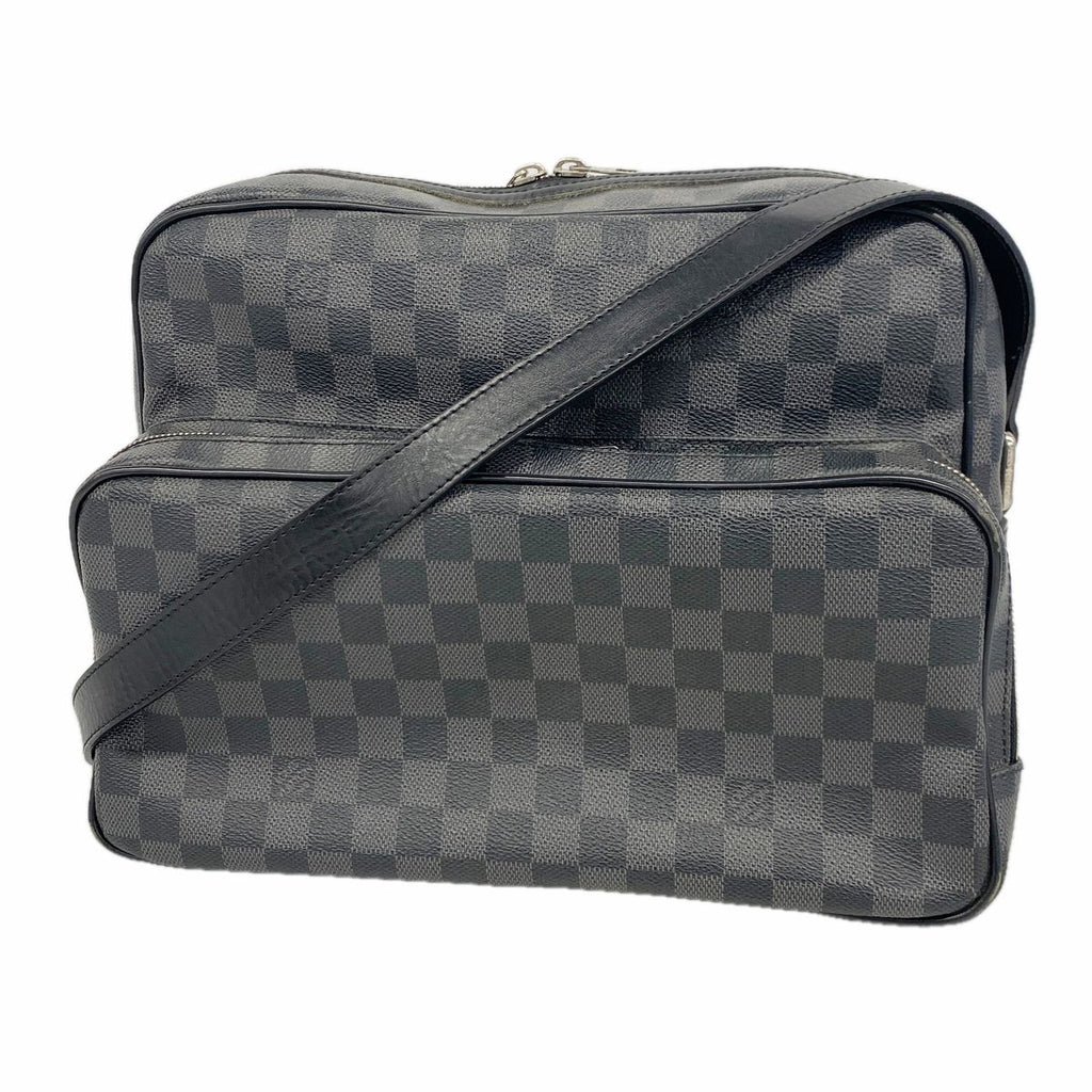 Louis Vuitton Shoulder Bag Damier Graphite Io Black Gray