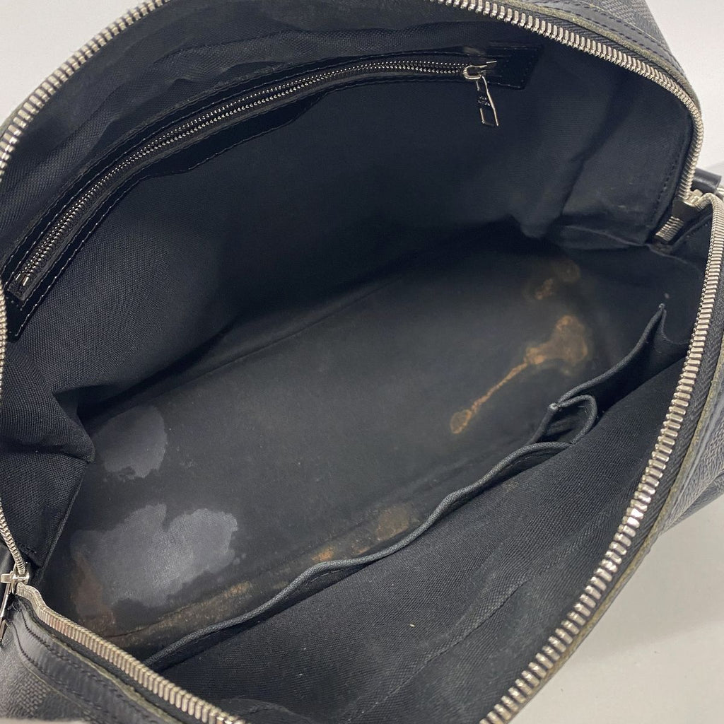 Louis Vuitton Shoulder Bag Damier Graphite Io Black Gray — view 4