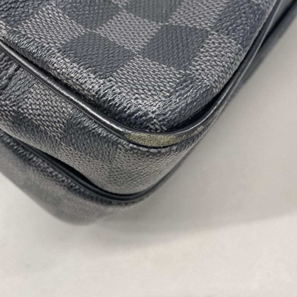 Louis Vuitton Shoulder Bag Damier Graphite Io Black Gray — view 6