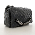 Chanel Shoulder Bag Ryu Cambon Calfskin Black Silver — view 2