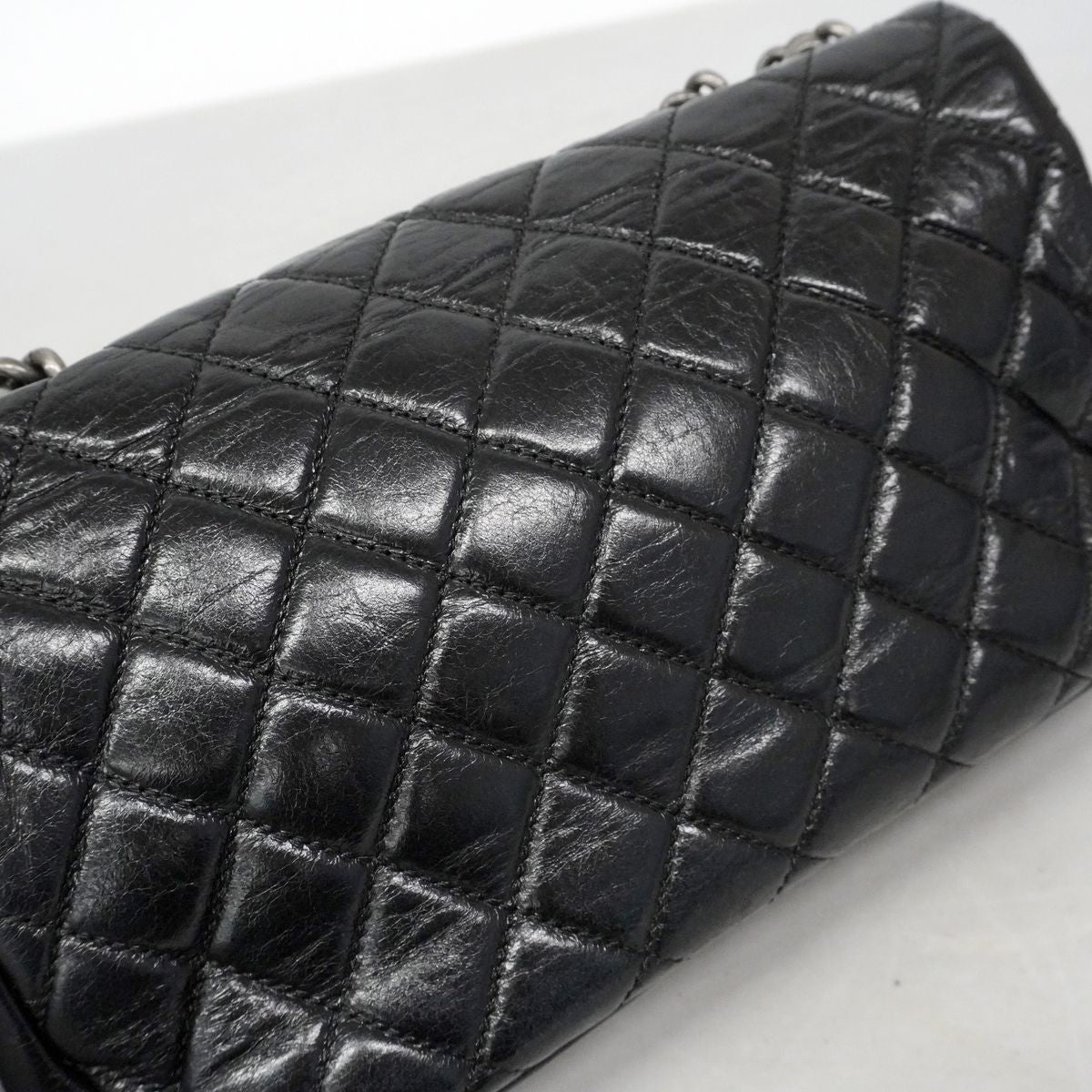 Chanel Shoulder Bag Ryu Cambon Calfskin Black Silver — view 6