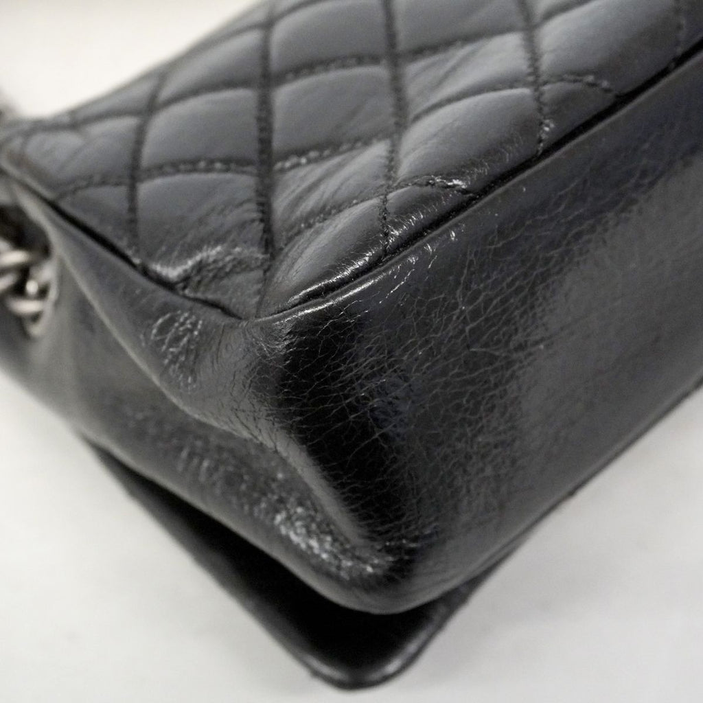 Chanel Shoulder Bag Ryu Cambon Calfskin Black Silver — view 7