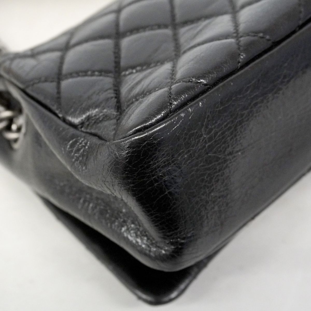 Chanel Shoulder Bag Ryu Cambon Calfskin Black Silver — view 7