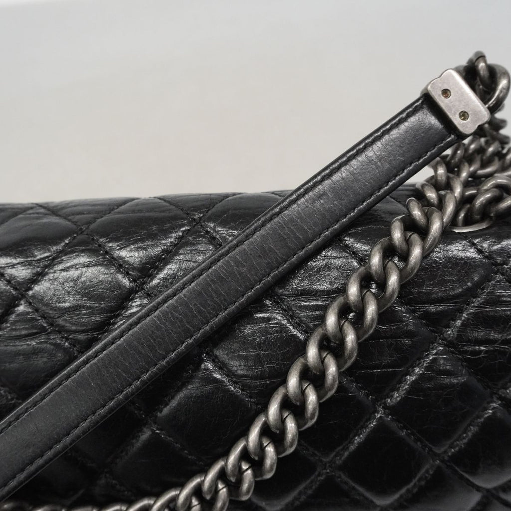 Chanel Shoulder Bag Ryu Cambon Calfskin Black Silver — view 8