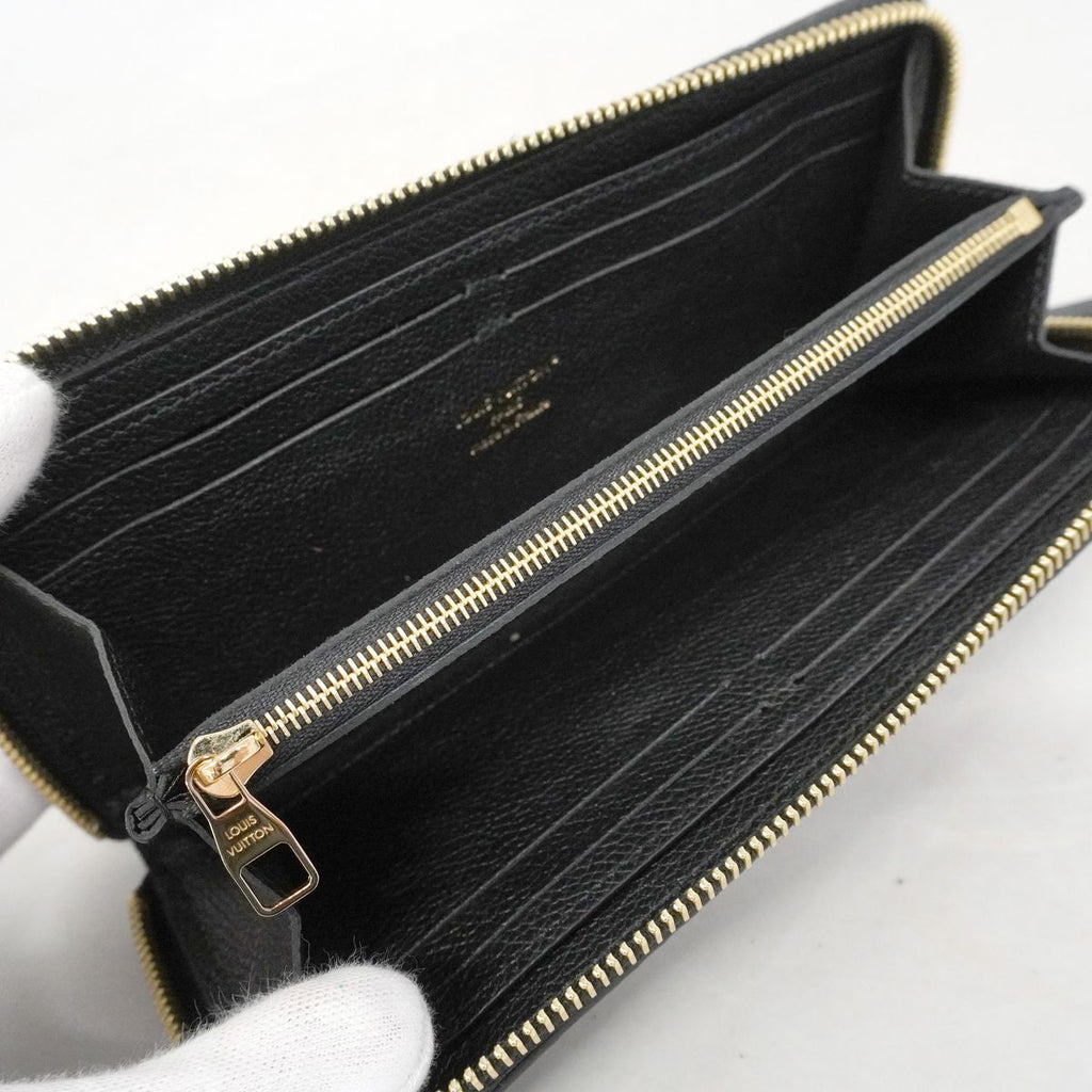 Louis Vuitton Wallet Monogram Empreinte Portefeuille Clemence Noir — view 4