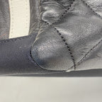 Chanel Chain Tote Bag Quilted Lambskin Black Silver — view 6