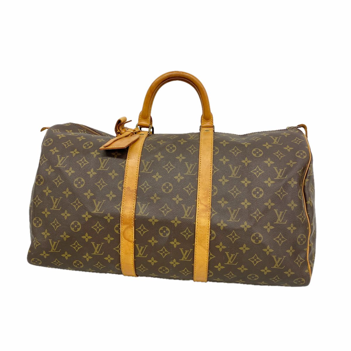 Louis Vuitton Boston Bag Monogram Keepall 50 Brown