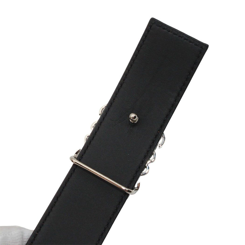 Loewe Belt Leather Brown Silver 35/34 — view 6