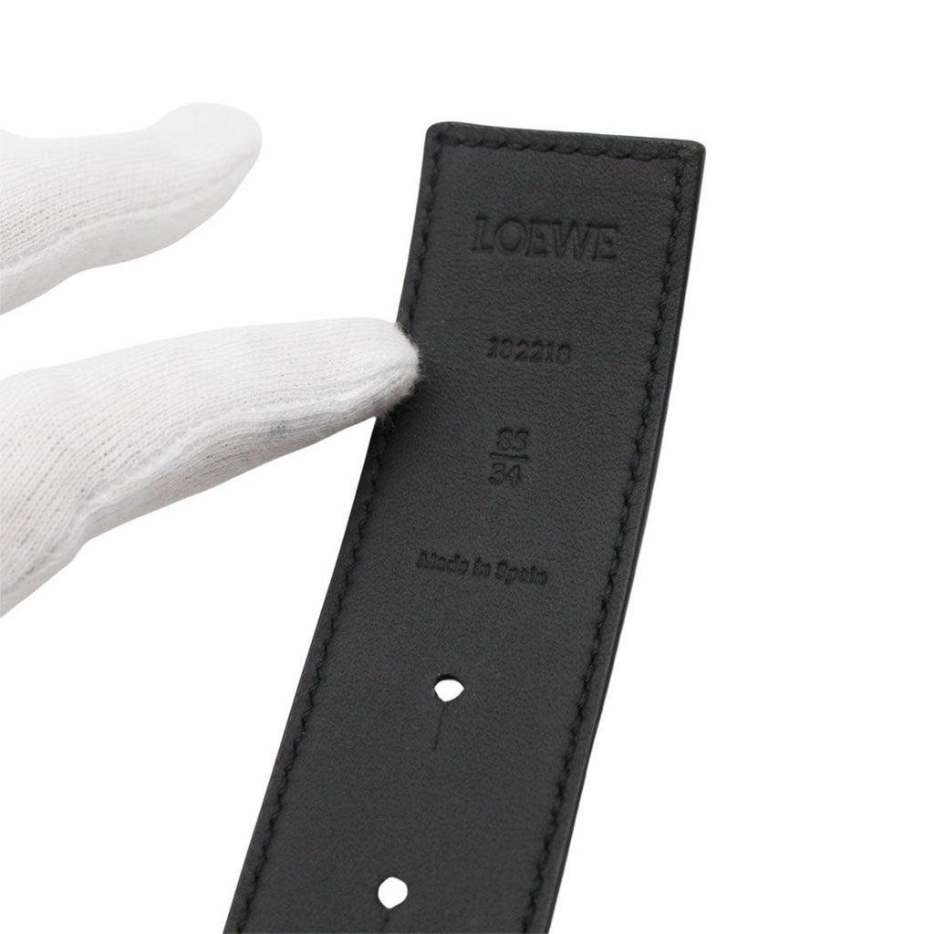 Loewe Belt Leather Brown Silver 35/34 — view 8