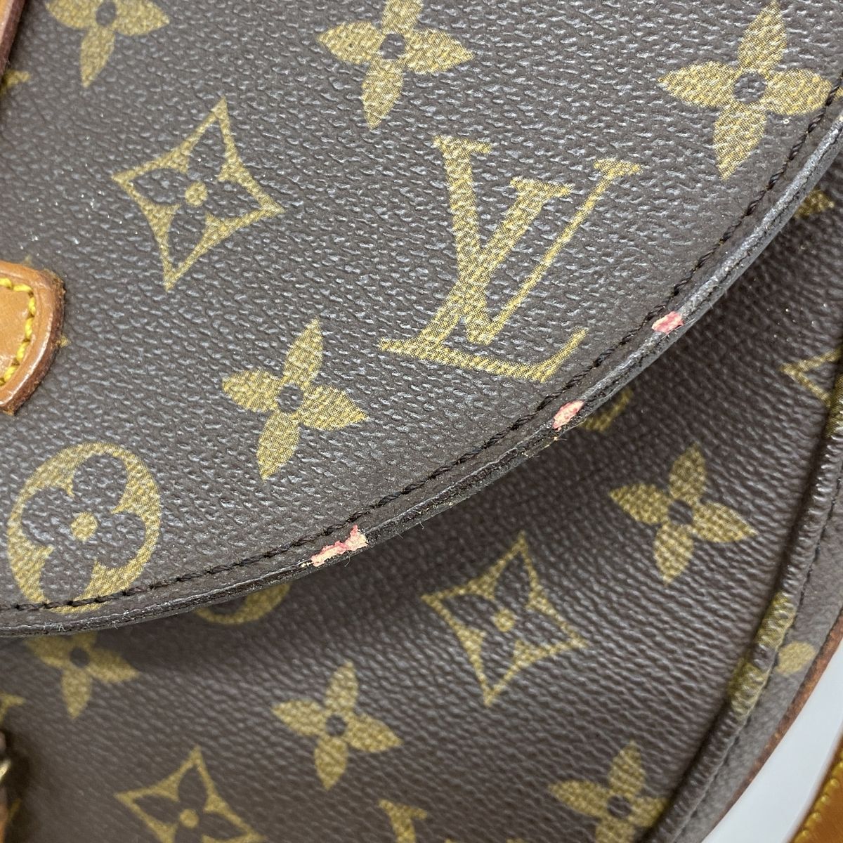 Louis Vuitton Shoulder Bag Monogram Chantilly MM Brown — view 8