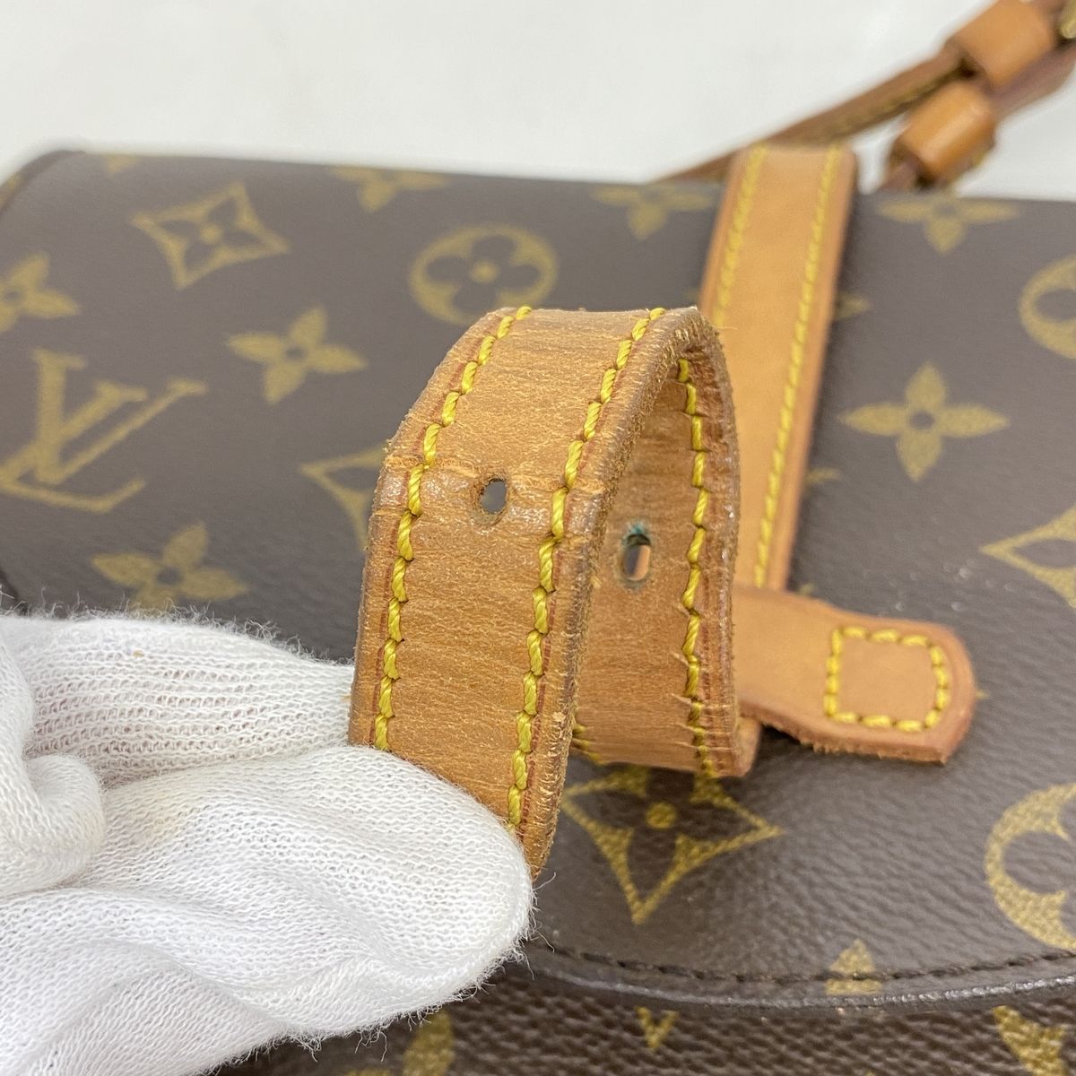 Louis Vuitton Shoulder Bag Monogram Chantilly MM Brown — view 7
