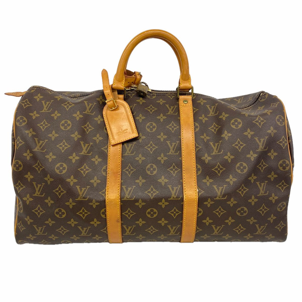 Louis Vuitton Boston Bag Monogram Keepall 50 Brown