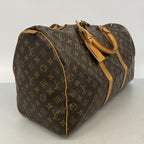 Louis Vuitton Boston Bag Monogram Keepall 50 Brown — view 2