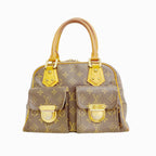 Louis Vuitton Handbag Monogram Manhattan PM Brown
