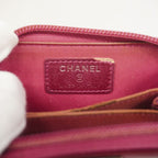 Chanel Coin Purse Boy Patent Leather Pink Silver — view 4