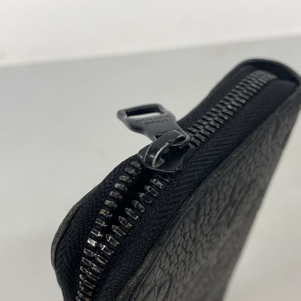 Louis Vuitton Wallet Monogram Taurillon Zippy Vertical Noir — view 8