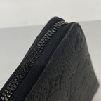 Louis Vuitton Wallet Monogram Taurillon Zippy Vertical Noir — view 6