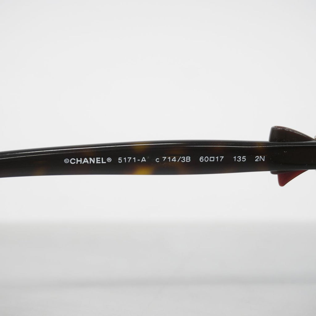 Chanel Sunglasses Acetate Brown Silver Eyewear — view 4