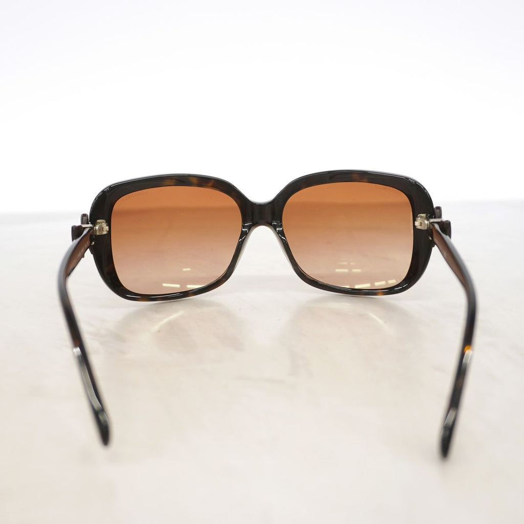 Chanel Sunglasses Acetate Brown Silver Eyewear — view 8