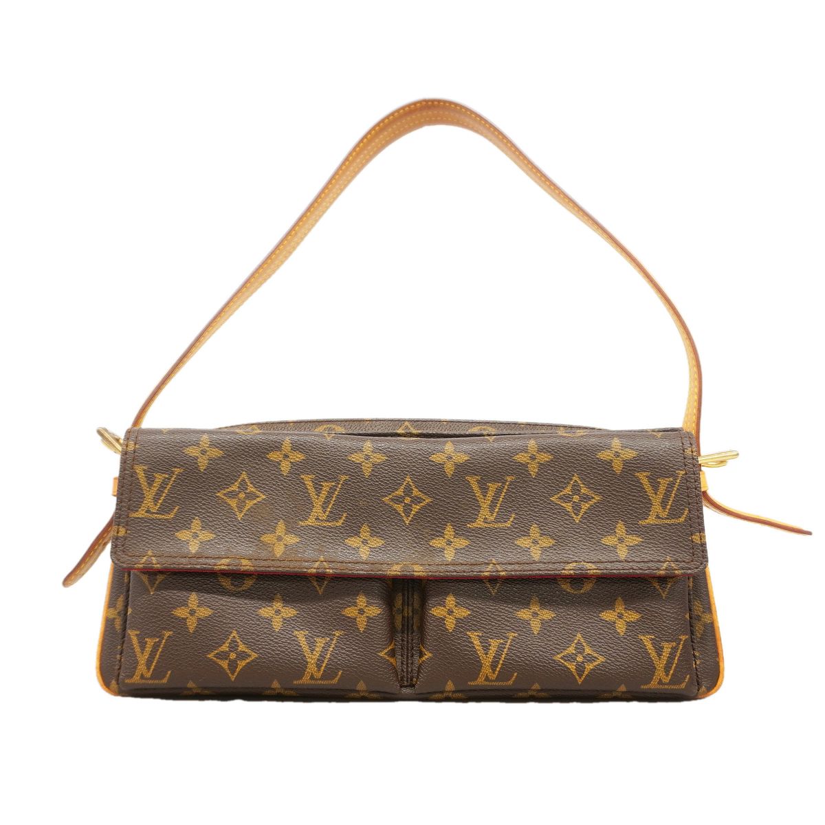 Louis Vuitton Shoulder Bag Monogram Viva-Cite MM Brown