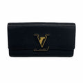 Louis Vuitton Wallet Taurillon Portefeuille Capucines Noir