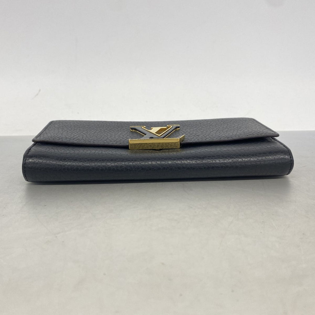 Louis Vuitton Wallet Taurillon Portefeuille Capucines Noir — view 2