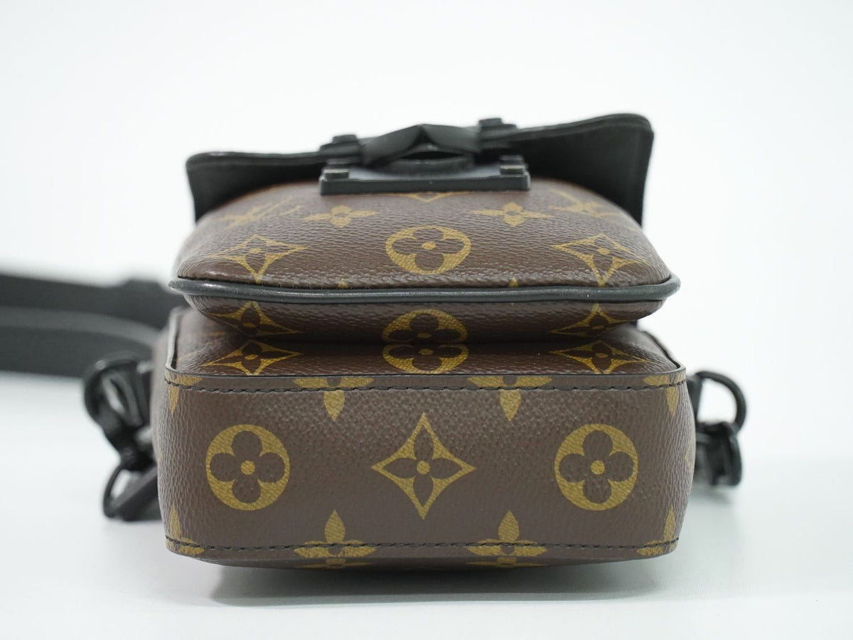 Louis Vuitton LV S Rock Verdical Wearable Wallet Monogram Macassar Shoulder Bag — view 3