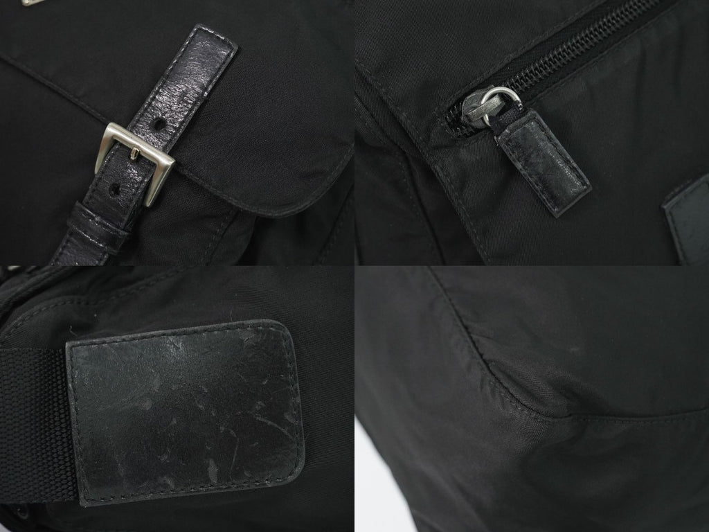Prada Nylon Shoulder Bag Pochette Black — view 7