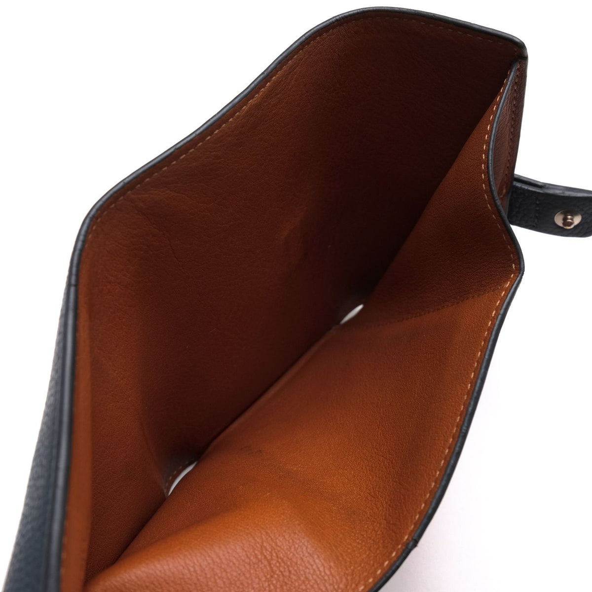 Loewe Wallet Leather Navy Small Vertical in Soft Compact — view 7