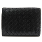 Bottega Veneta Wallet Leather Black Bifold with Coin Purse Mesh Intrecciato — view 2