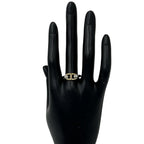 Hermes Vintage Chaine D'ancre Ring Silver Yellow Gold — view 2
