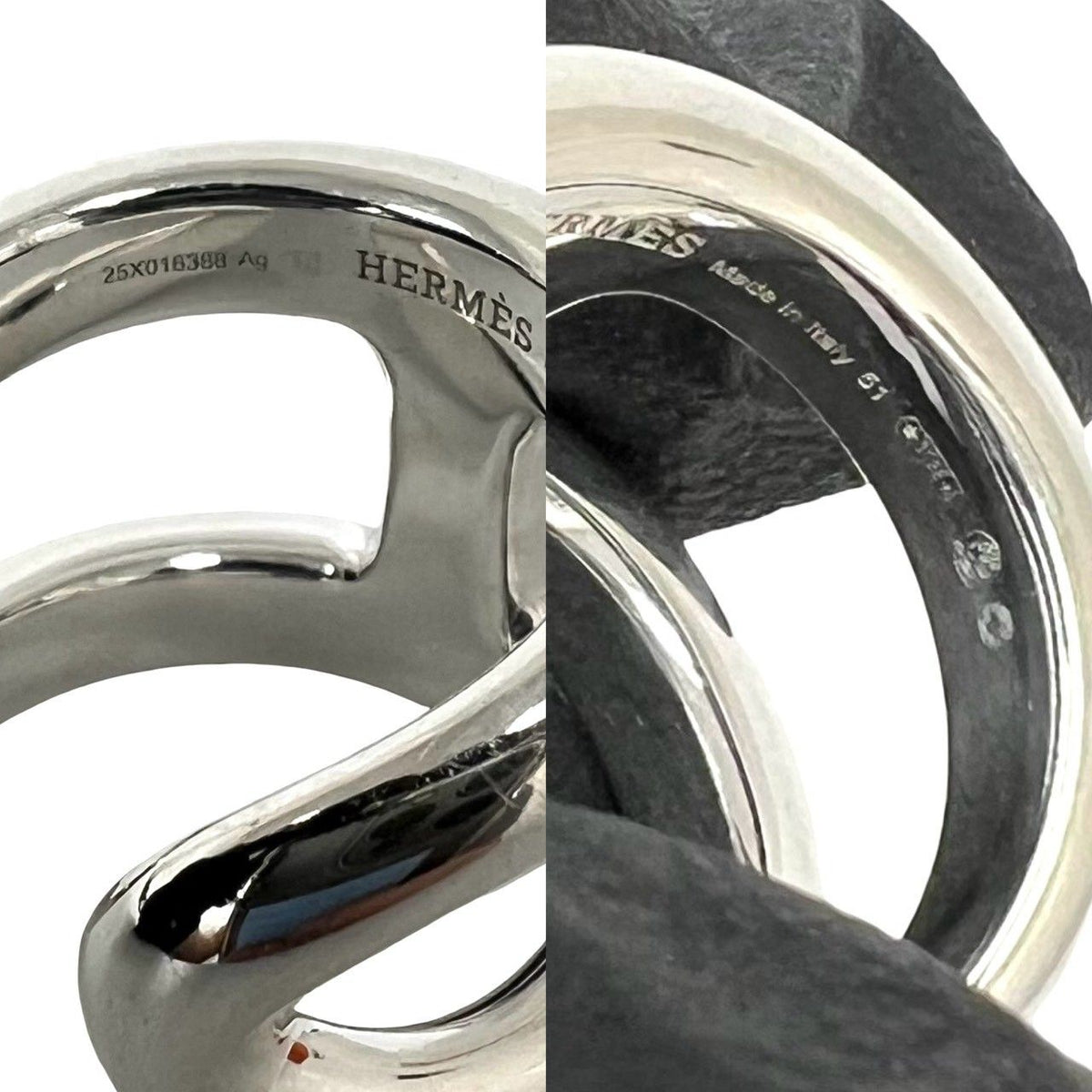 Hermes Osmose GM Ring 925 Sterling Silver — view 3