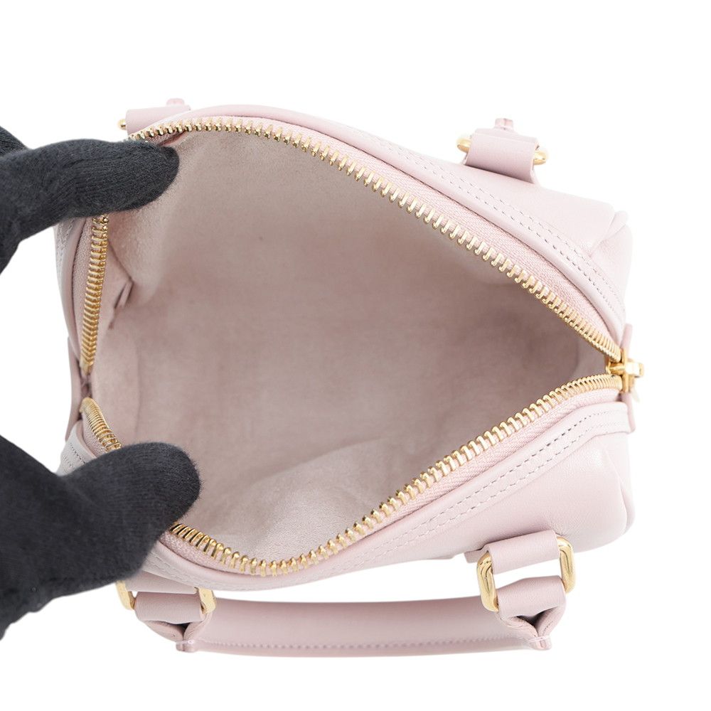 Celine Handbag Cuir Triomphe Mini Boston Smooth Calf Leather 2-Way — view 6