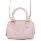Celine Handbag Cuir Triomphe Mini Boston Smooth Calf Leather 2-Way