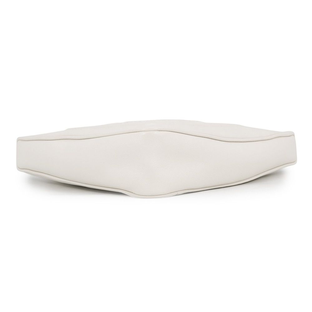 Prada Shoulder Bag Leather Triangle Logo Mini 2-Way White — view 3