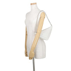 Prada Shoulder Bag Leather Triangle Logo Mini 2-Way White — view 4