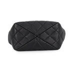 Chanel Handbag Quilted CC Logo Small Shopping Bag Lambskin 2-Way Black — view 3
