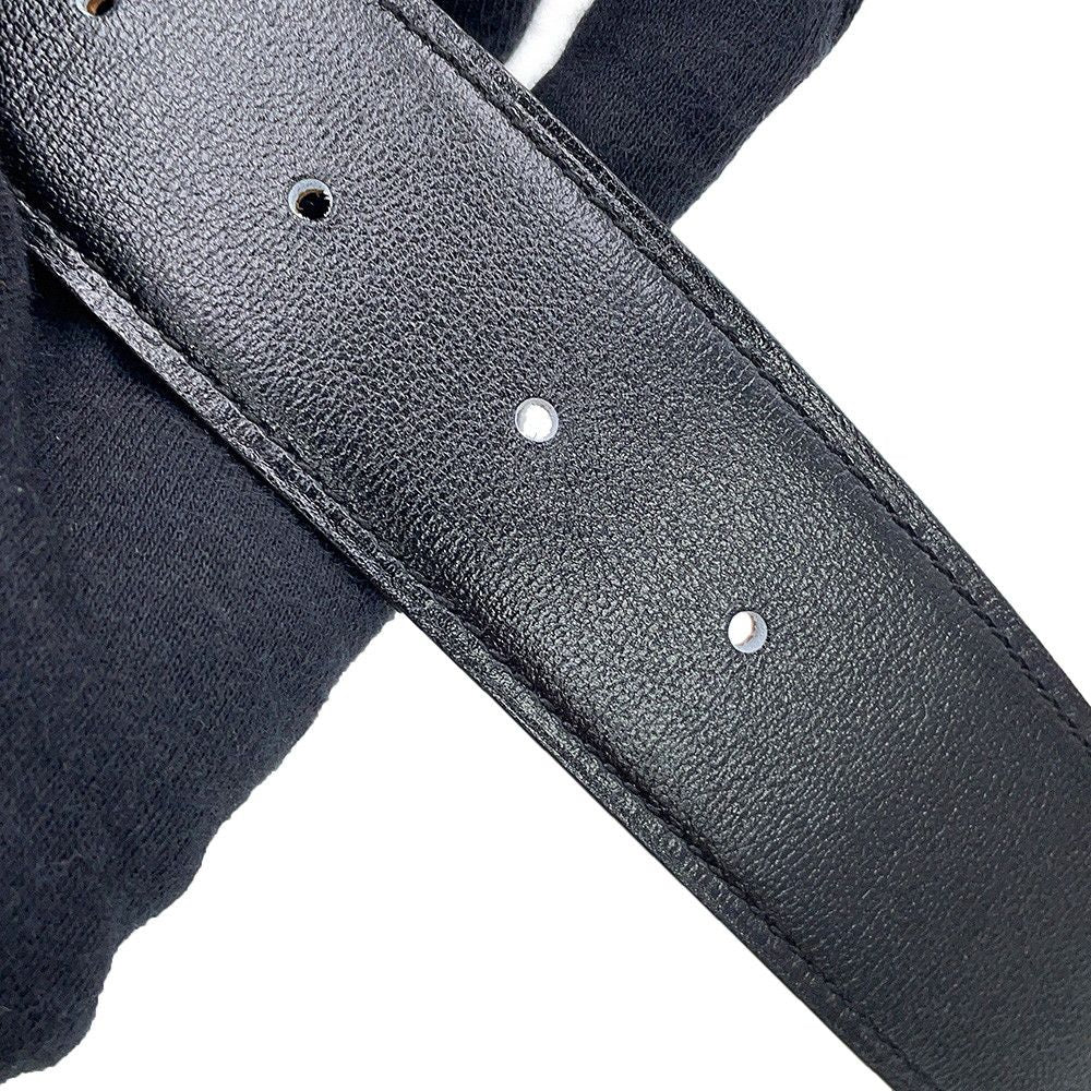 Hermes Belt Tete de Cheval Reversible Black Gold Box Calf Togo 75 — view 8