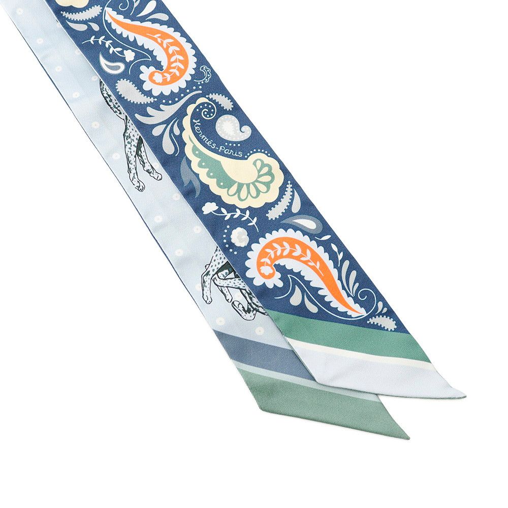 Hermes Scarf Twilly Cheetah Bandana Guepards Silk Twill — view 4