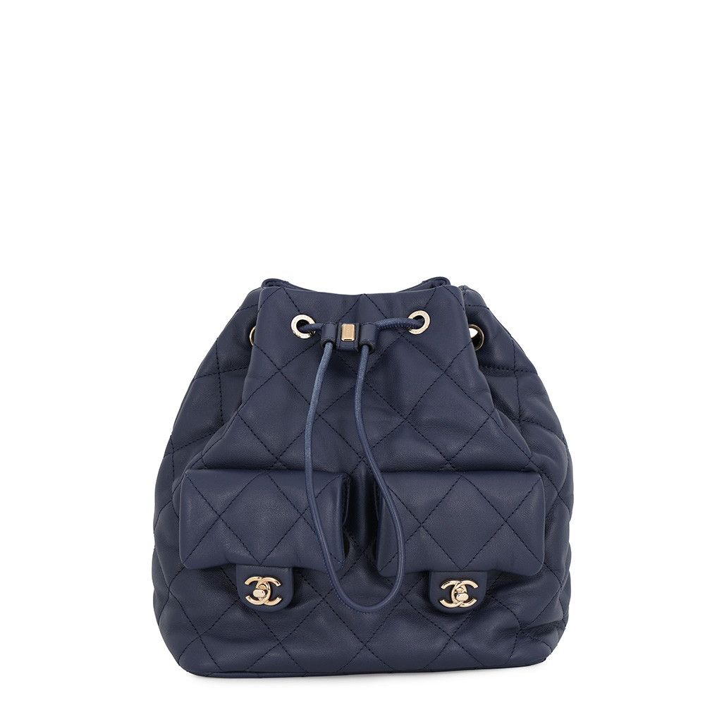 Chanel Backpack CC Logo Quilted Calfskin