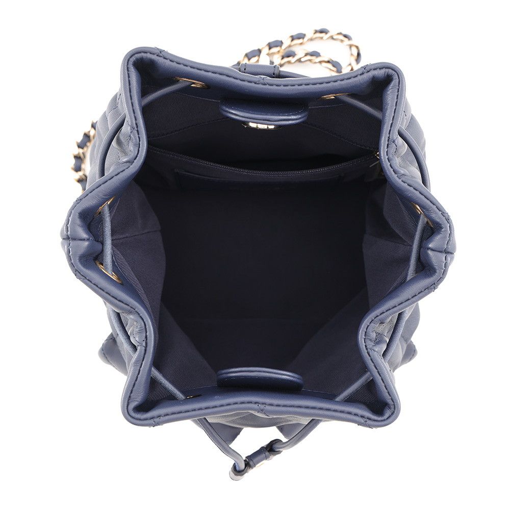 Chanel Backpack CC Logo Quilted Calfskin — view 5
