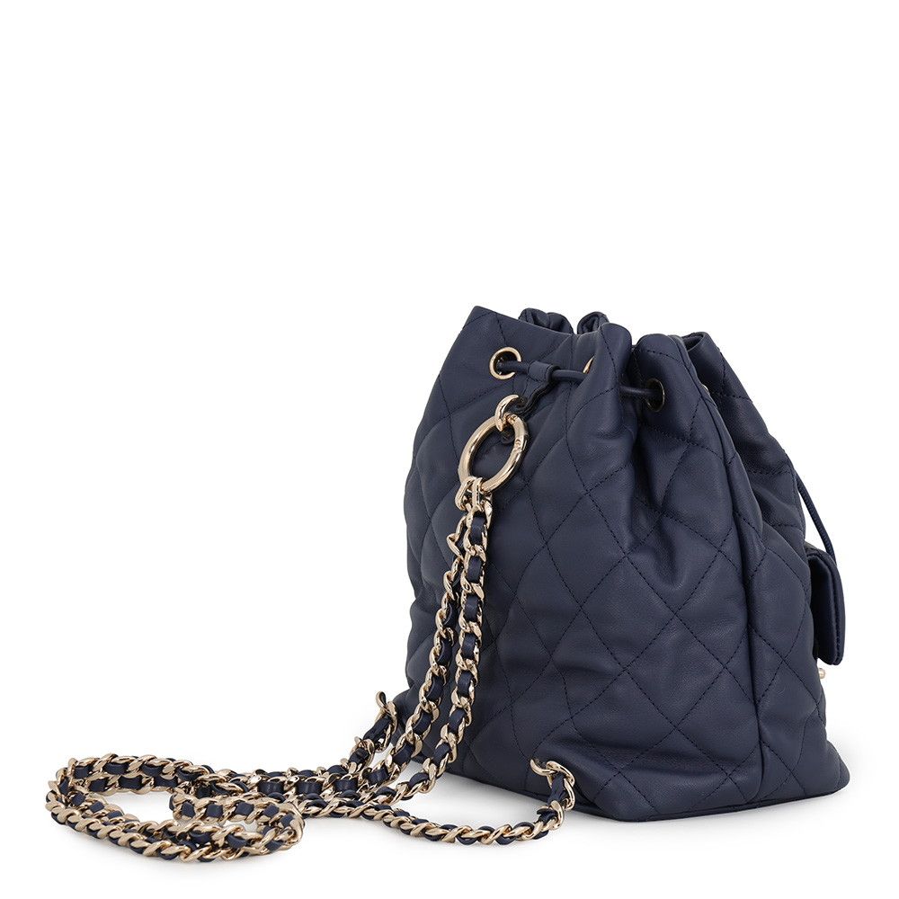 Chanel Backpack CC Logo Quilted Calfskin — view 2