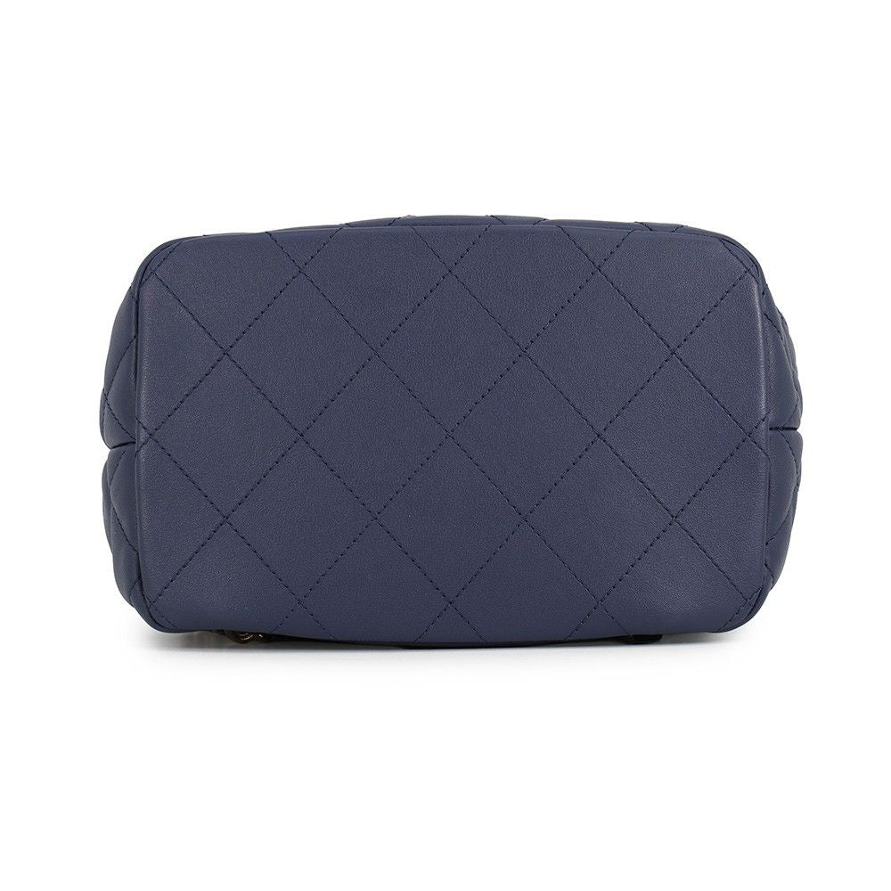 Chanel Backpack CC Logo Quilted Calfskin — view 3