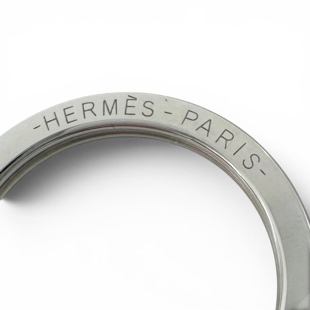 Hermes Carmen Agneau Milo Rose Sakura Bag Charm Key Holder — view 6