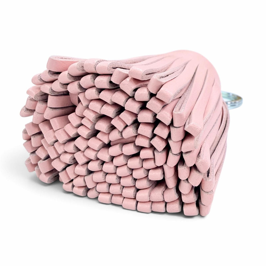 Hermes Carmen Agneau Milo Rose Sakura Bag Charm Key Holder — view 4