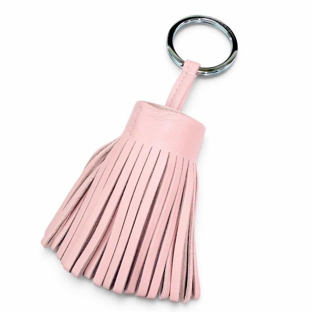 Hermes Carmen Agneau Milo Rose Sakura Bag Charm Key Holder — view 3