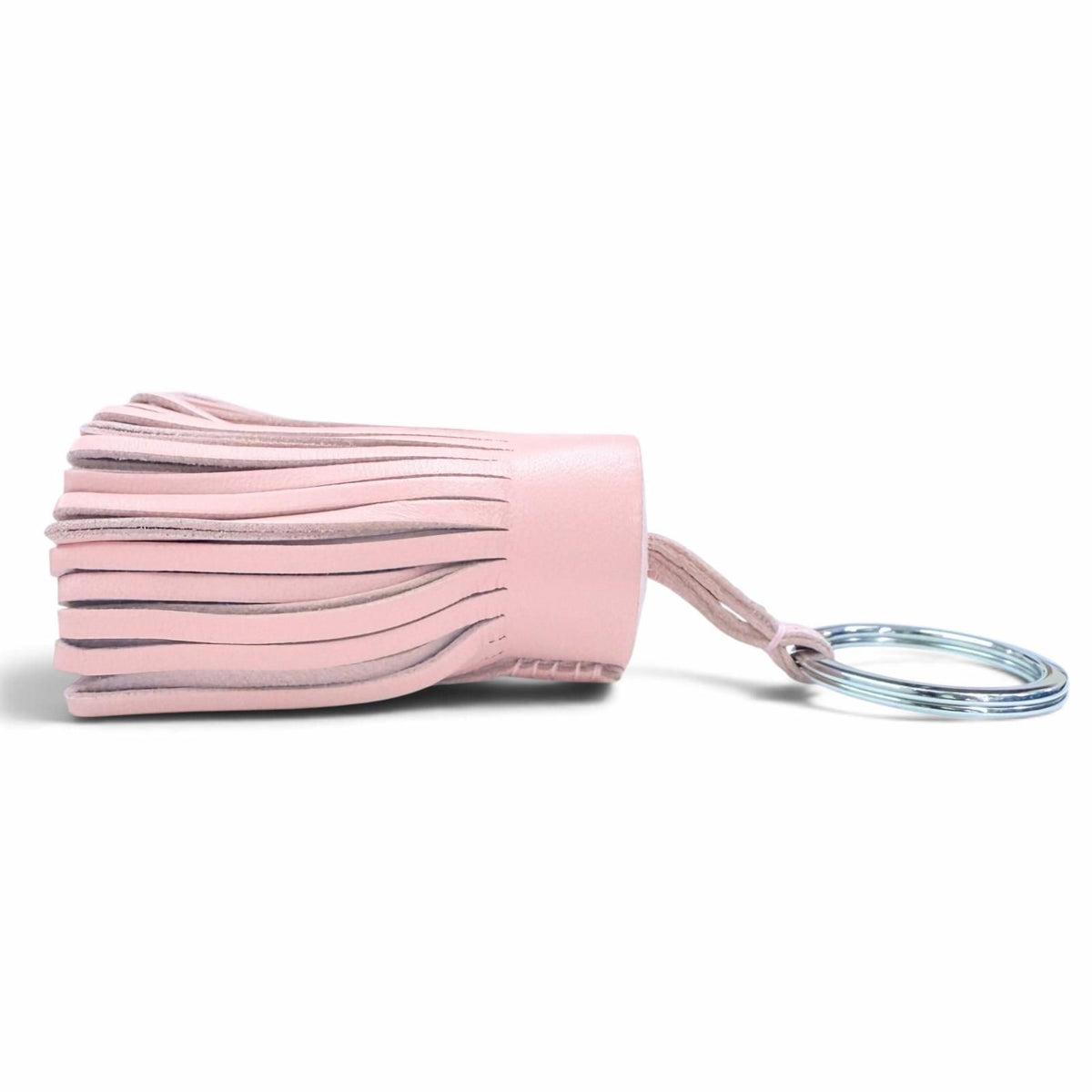 Hermes Carmen Agneau Milo Rose Sakura Bag Charm Key Holder — view 5