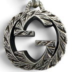 Gucci Interlocking G Arabesque Chain Necklace Silver — view 4