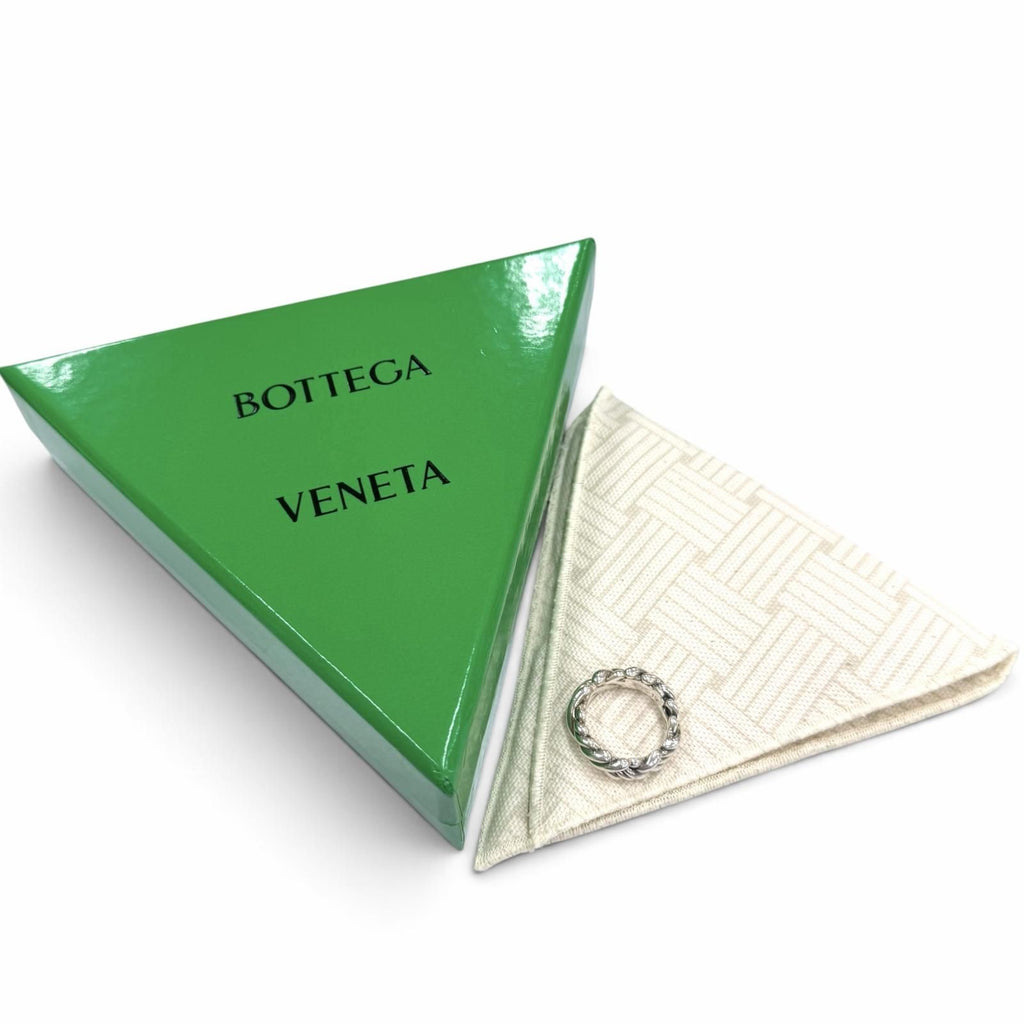 Bottega Veneta Intrecciato Ring Silver — view 2