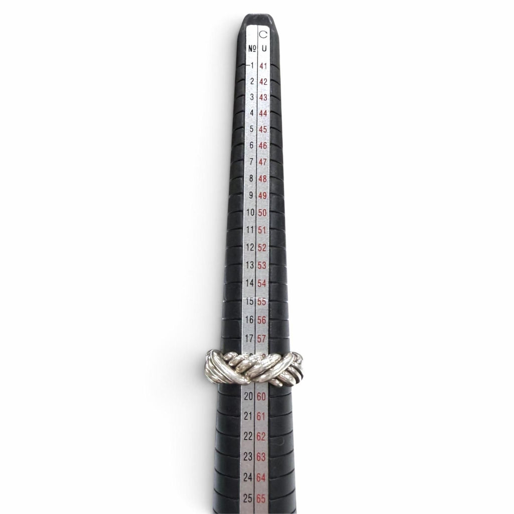 Bottega Veneta Intrecciato Ring Silver — view 7